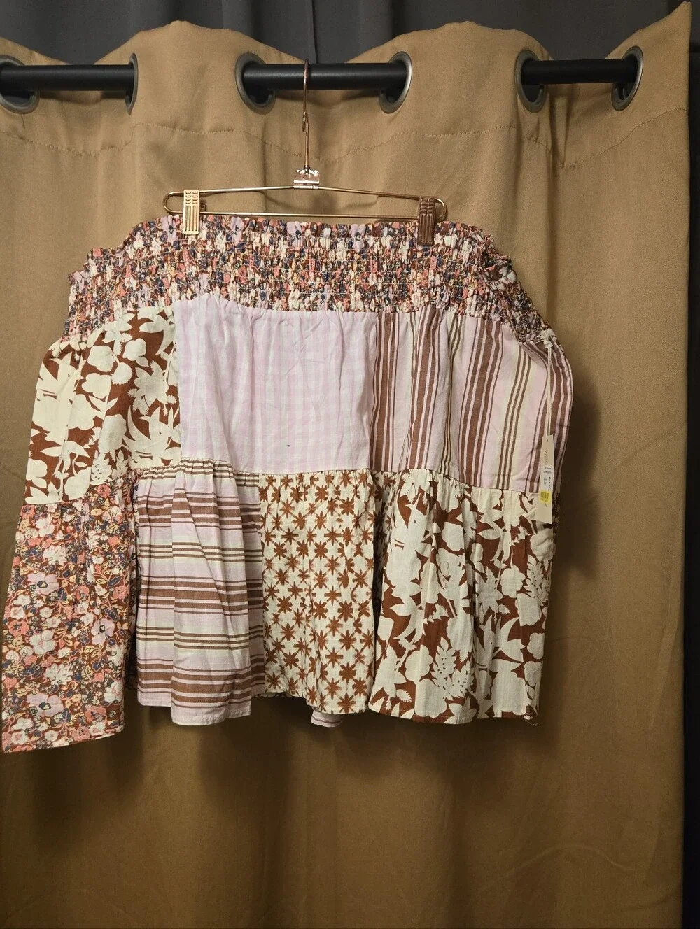 Universal Thread High-Rise Tiered Mini A-Line Skirt